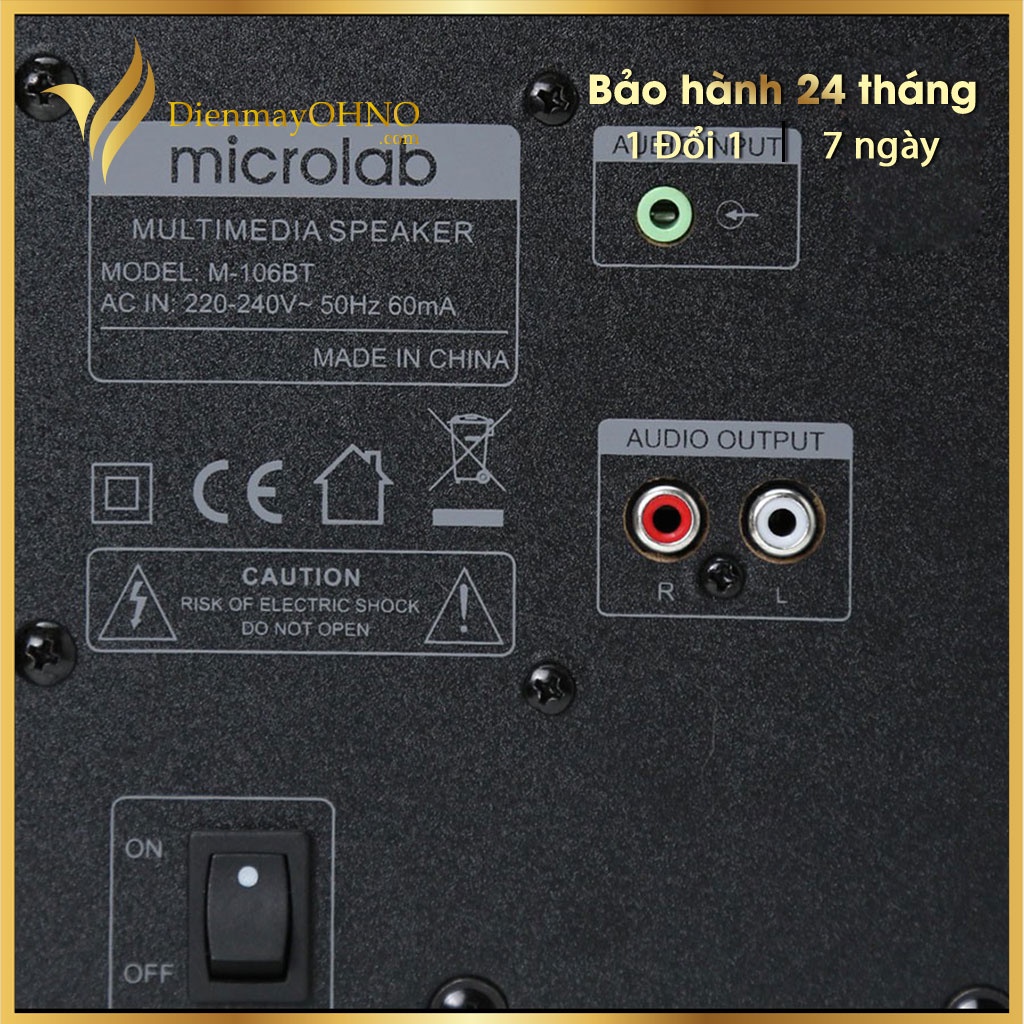 Loa Máy Vi Tính Microlab M106BT Chính Hãng Loa Nghe Nhạc Máy Tính Để Bàn PC Laptop Bluetooth Cao Cấp - Điện Máy OHNO
