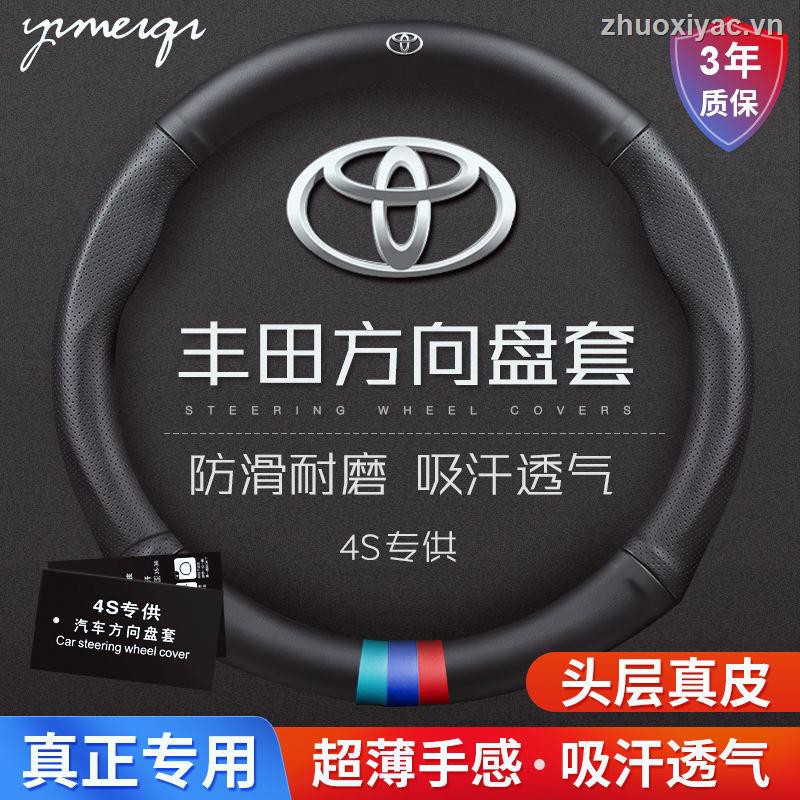 Bọc Vô Lăng Xe Hơi Toyota Camry Rav4 Bằng Da Bò Sang Trọng Hiện Đại