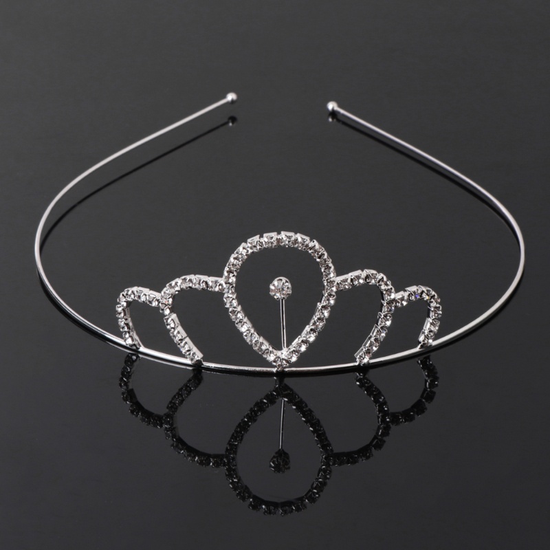 Vương Miện Công Chúa Đính Đá Thanh Lịch Cho Bé Gái