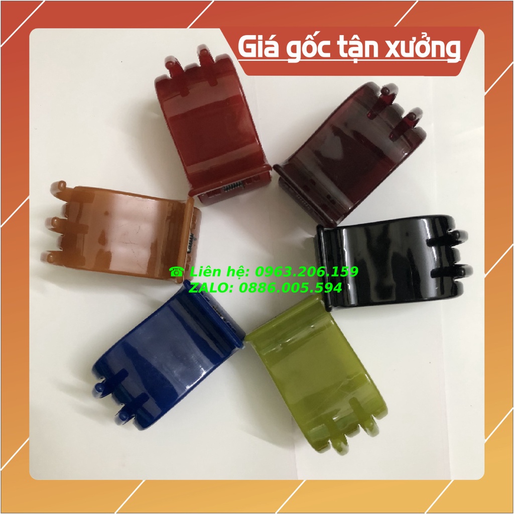 [HOT] Kẹp Tóc Càng Cua Đa Sắc 5 Răng To Dày Cá Tính, Thời Trang, Phong Cách, Chắc Chắn