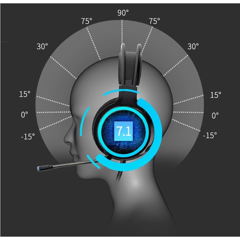 Tai nghe gaming chụp tai có mic có đèn LED cho máy tính, điện thoại (Bảo hành 6 tháng)