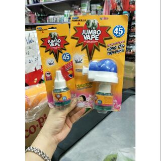 Com bộ 1 xông đuổi muỗi + 1 lọ chất xong đuổi muỗi 45 ngày