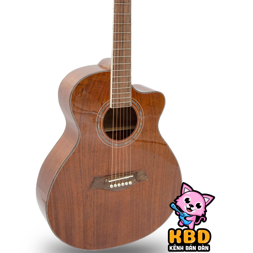 Đàn Guitar Acoustic gỗ Mahogany nguyên tấm tặng kèm bao da 3 lớp , pick gảy , dây sơ cua .