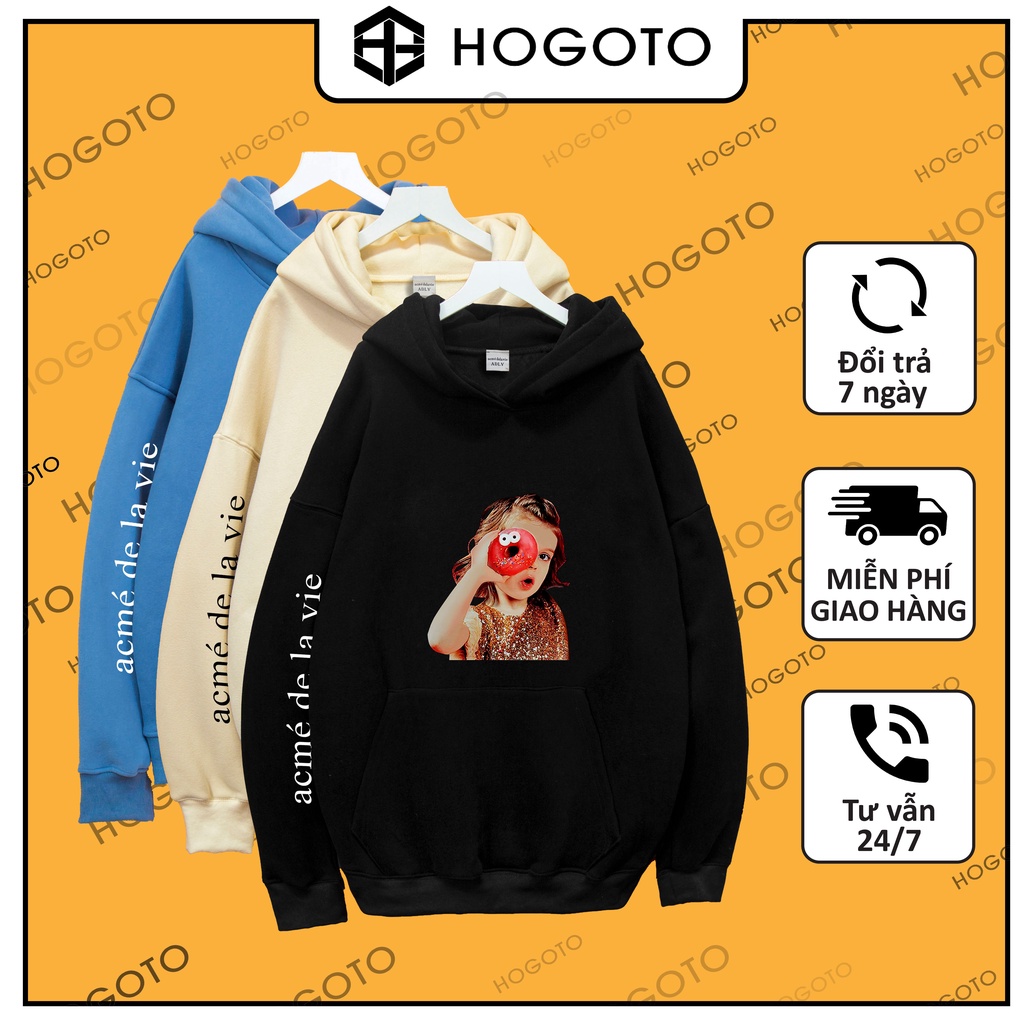 Áo nỉ Hoodie ADLV DONUT 5 Hogoto shop , Áo hoodie nam nữ nỉ bông cotton