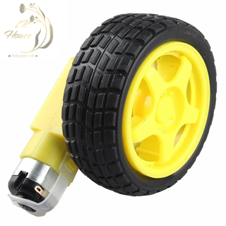 Motor giảm tốc 3-6V + bánh xe