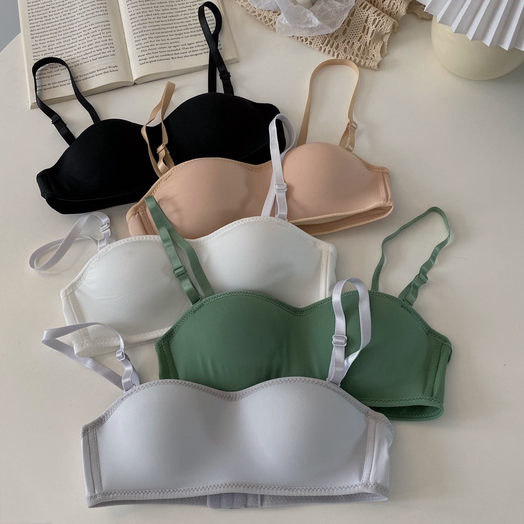 Áo Ngực Không Gọng Không Dây Chống Trượt Thời Trang Hàn Quốc Cho Nữ