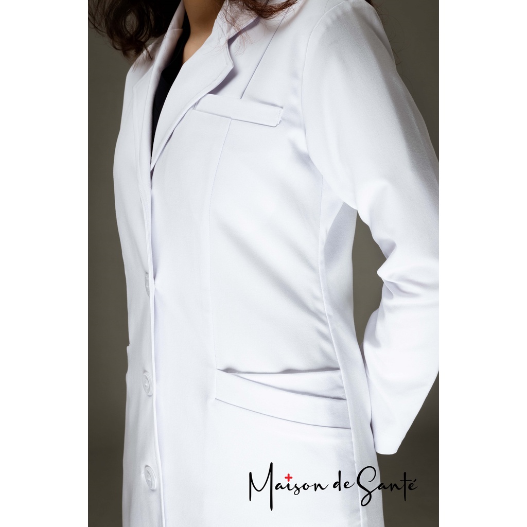 Áo Blouse Nữ Thời Trang Tay Dài Cao Cấp - Đồng Phục Bác Sĩ, Dược Sĩ - ESMÉE Maison de Santé