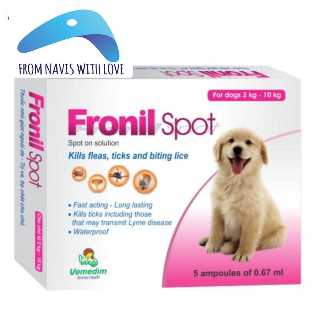 Ống Nhỏ Gáy Fronil Spot Diệt Ve Rận. Bọ Chét Cho Chó