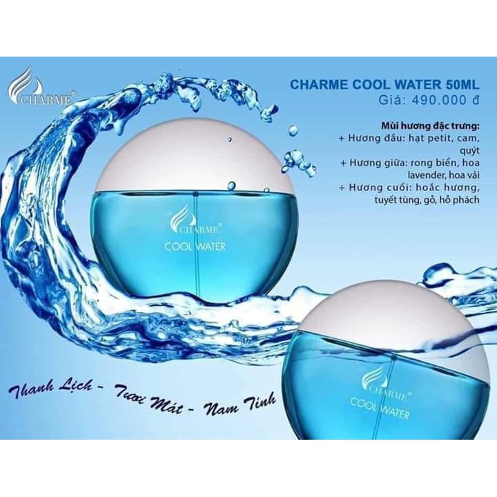 [CHÍNH HÃNG 100%] Nước Hoa Nam Cool Water Charme 50ml | BigBuy360 - bigbuy360.vn