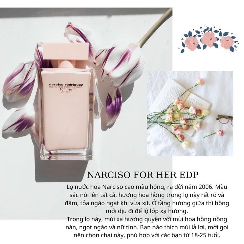 ✦GH✦ Nước Hoa Nữ Narciso For Her EDP 10ml