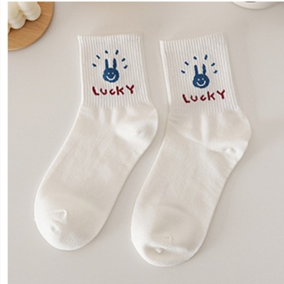 Đôi Vớ Cotton Mỏng In Hình Gấu Dễ Thương Phong Cách Hàn Quốc Thời Trang Xuân Thu Cho Nữ TTK218