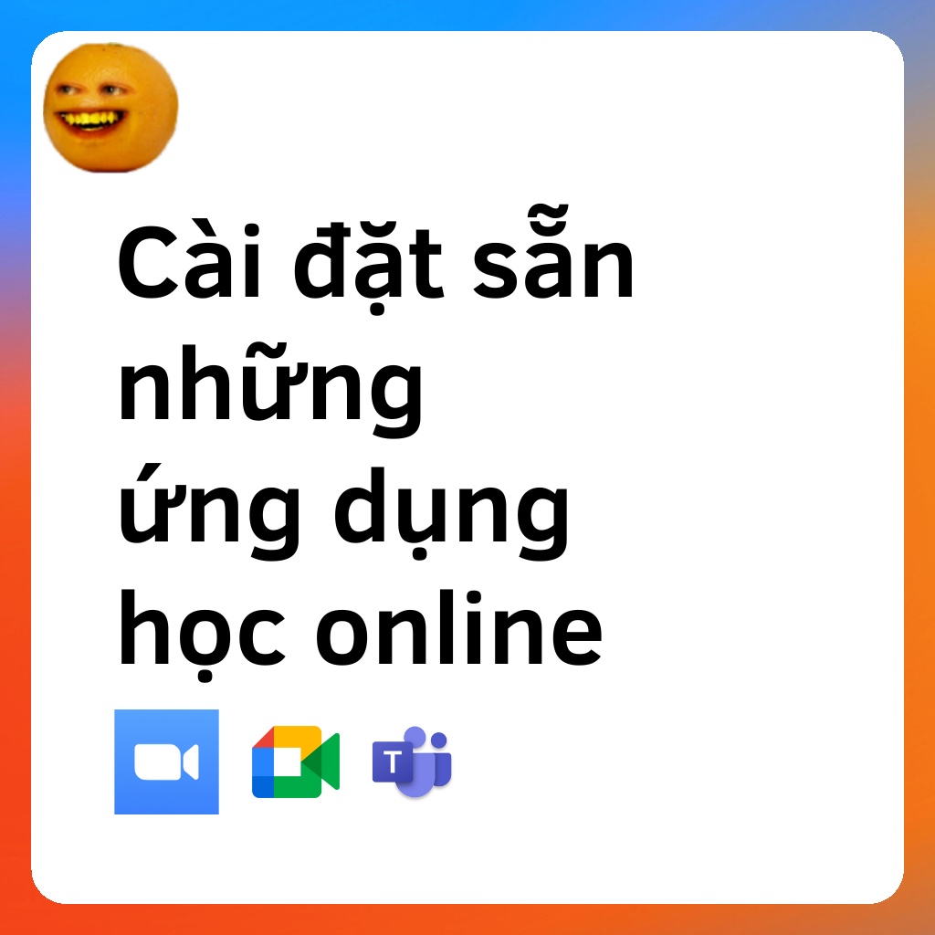 Bộ ứng dụng học online, làm việc online