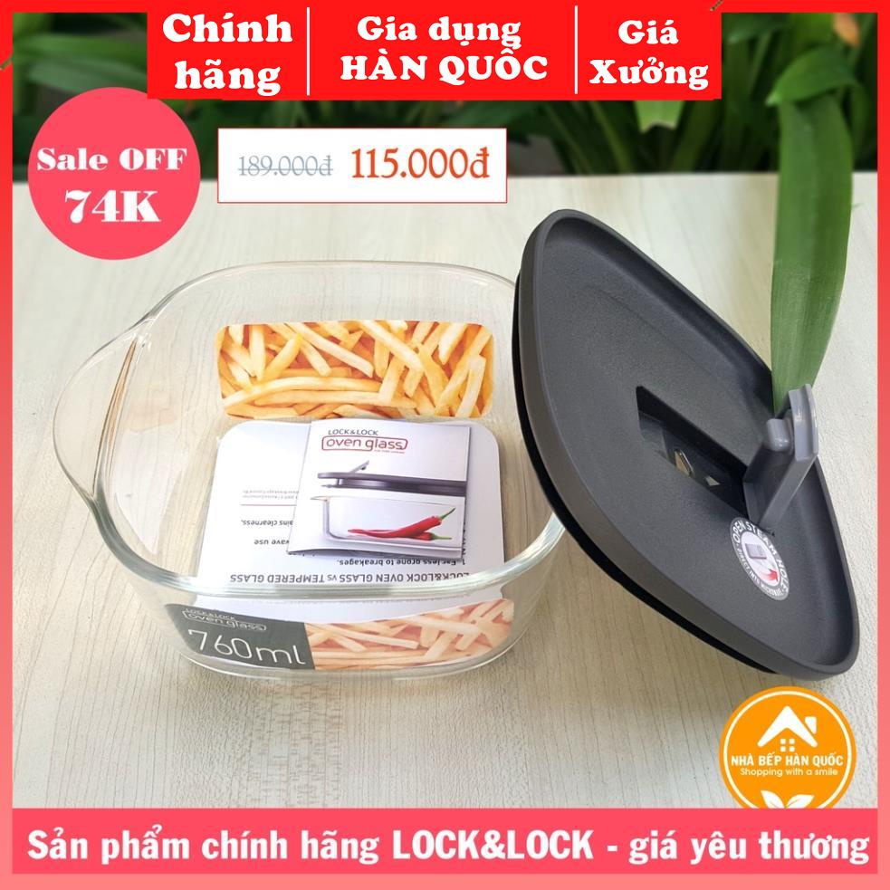 Hộp thủy tinh chịu nhiệt có van thông hơi MORDEN STEAM HOLE LOCK&LOCK-LLG945 760ml & LLG941 500ml [Chính hãng+Freeship]