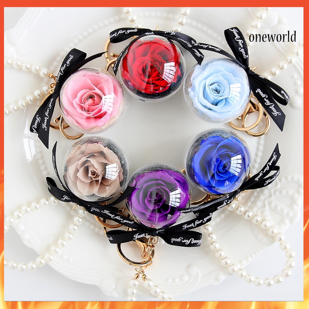 Móc Khóa In Hoa Bất Tử Dùng Làm Quà Lưu Niệm