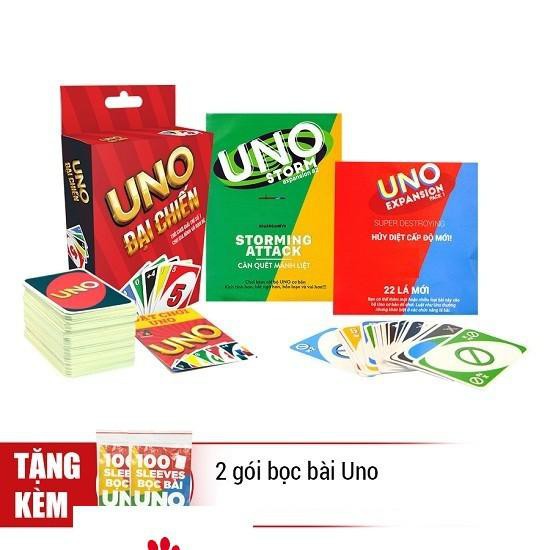 Boardgame Uno đại chiến + 2 bản mở rộng + 02 bộ bọc bài