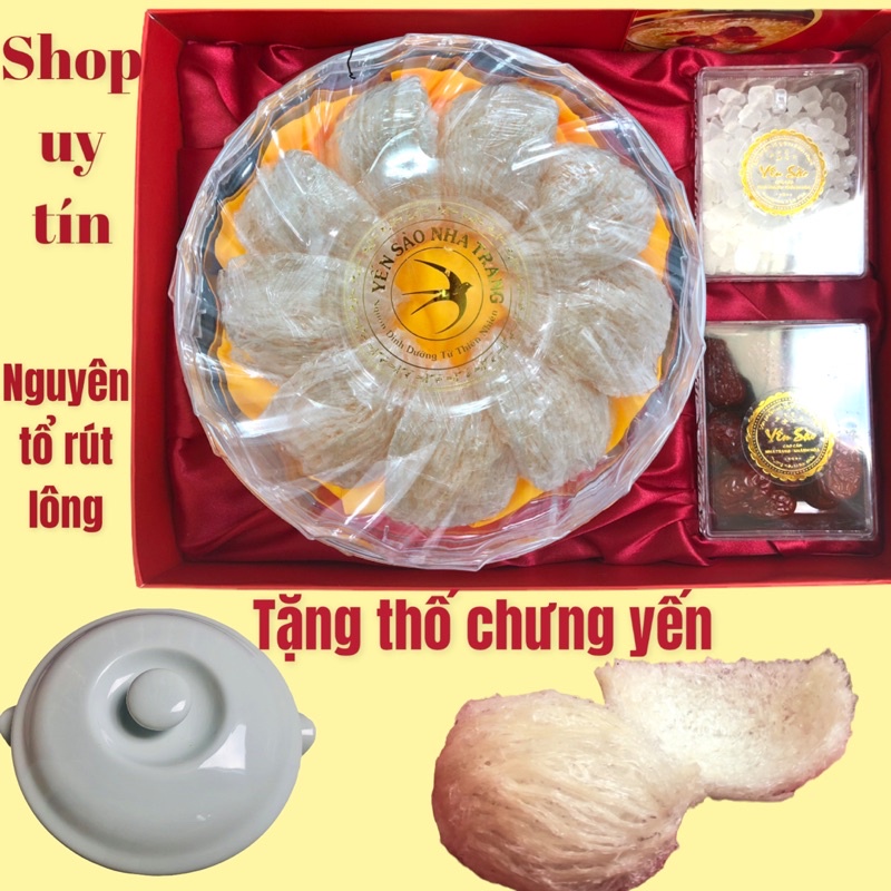 Tổ yến sào Khánh Hoà ⚡ GIÁ TỐT NHẤT ⚡ Tổ yến rút lông nguyên chất giúp chống lão hóa, cải thiện cấu trúc da