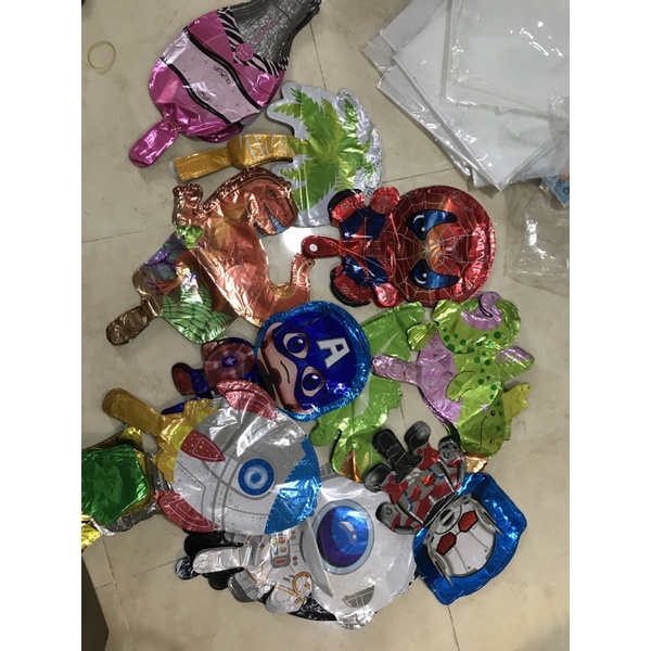 Bong bóng cầm tay sinh nhật cho bé, que cầm bong bóng, bong bóng hình mini cầm tay chụp hình