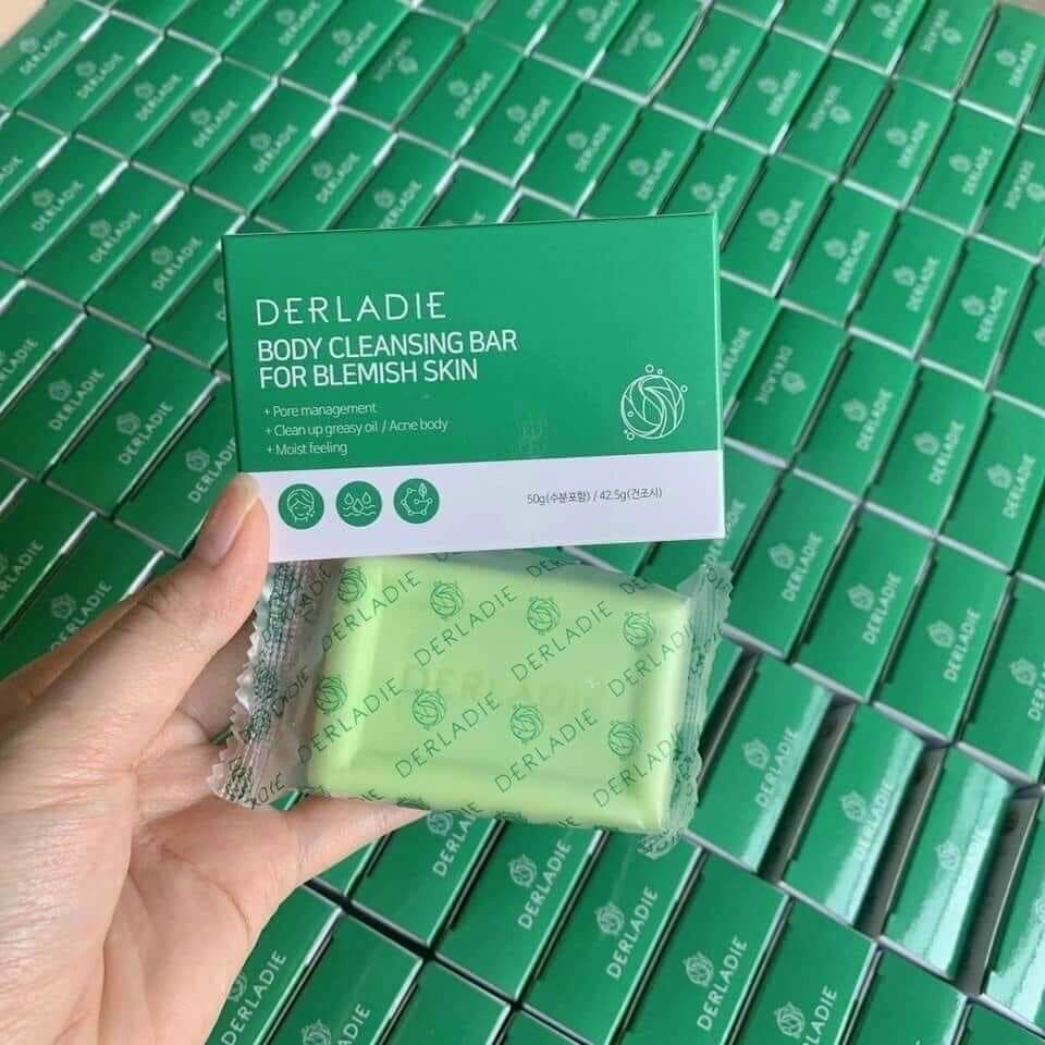 Xà Phòng Giảm Mụn Cơ Thể Sau 7 Ngày Derladie Body Cleansing Bar For Blemish Skin 50g