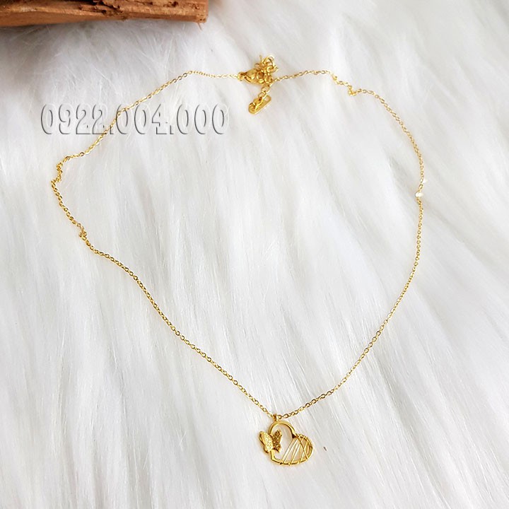 Dây chuyền mặt tim, dây chuyền nữ mặt trái tim DZ1681.