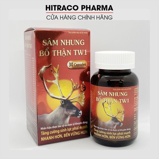 Viên uống Sâm Nhung Bổ Thận TW1 tăng cường sinh lý nam, bổ thận, tráng dương - Hộp 30 viên