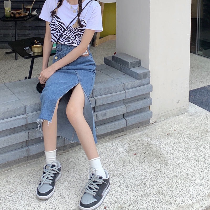 Chân Váy Dài Xẻ Sười Mẫu Mới Nhất Phong Cách Đơn Giản A3