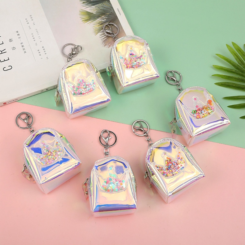 Ví Ngắn Đựng Thẻ / Tiền Xu Màu Hologram Dành Cho Nữ