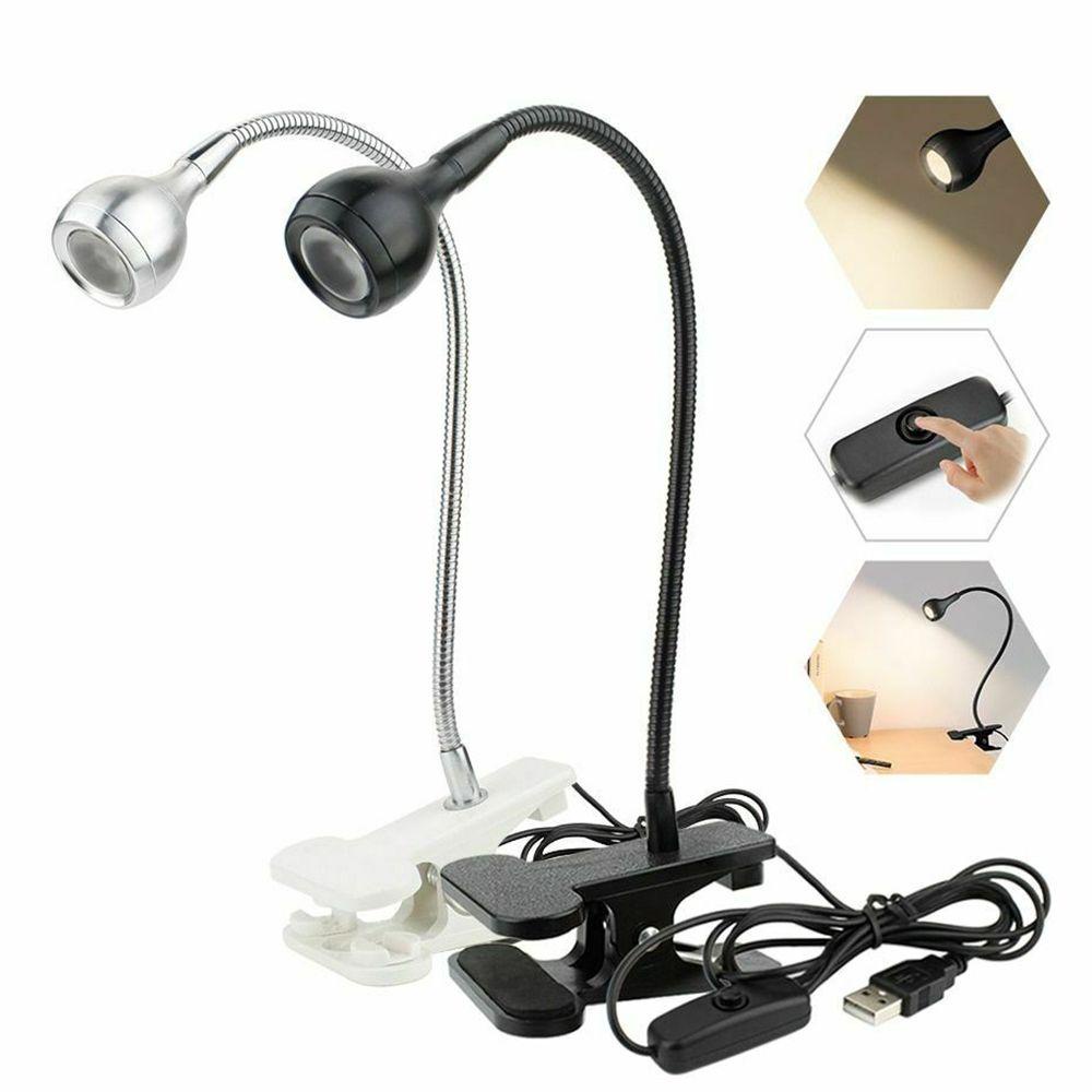Đèn Đọc Sách Bảo Vệ Mắt Có Kẹp Linh Hoạt Kèm Sạc USB Tiện Dụng