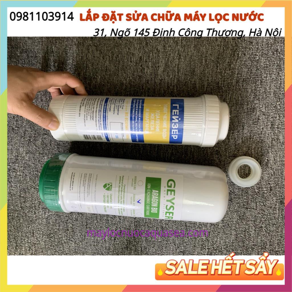 Bộ 3 lõi lọc Số 1,2,3 Máy Lọc nước Nano Geyser Ecotar 4 Chính Hãng👉 Lõi Lọc Máy ECOTAR 4: Ecotar ,Aragon Bio, Disrupto