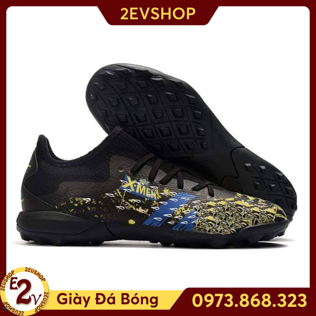 Giày đá bóng sân cỏ nhân tạo 𝐏𝐫𝐞𝐝𝐚𝐭𝐨𝐫 𝐅𝐫𝐞𝐚𝐤.𝟑 𝐋𝐨𝐰 Xanh Vàng, giày đá banh thể thao nam hot trend - 2EV