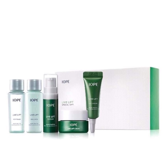 Set dưỡng chống lão hóa IOPE LIVE LIFT Trial