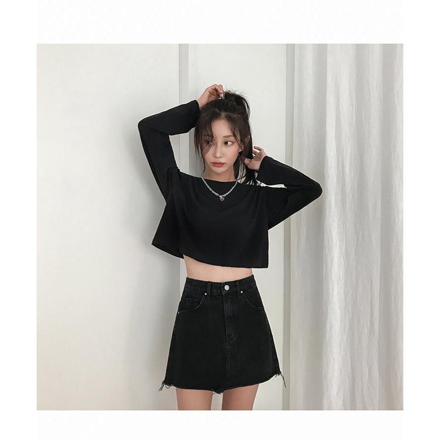 [Trợ giá] Áo Croptop dài tay - Hàng có sẵn