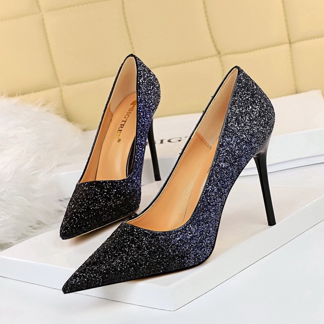 9219-35 GIÀY CAO GÓT KIM TUYẾN ĐỔI MÀU SEQUINT