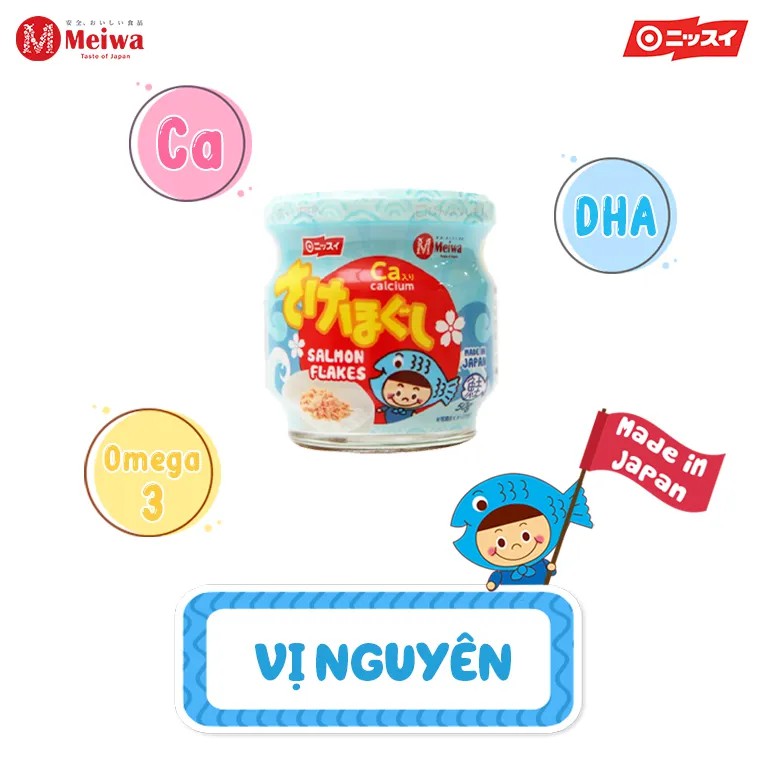 Ruốc cá hồi Meiwa 50g/lọ