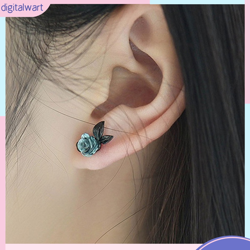 Đôi Bông Tai Hình Hoa Hồng Kiểu Dáng Trẻ Trung Cho Nữ