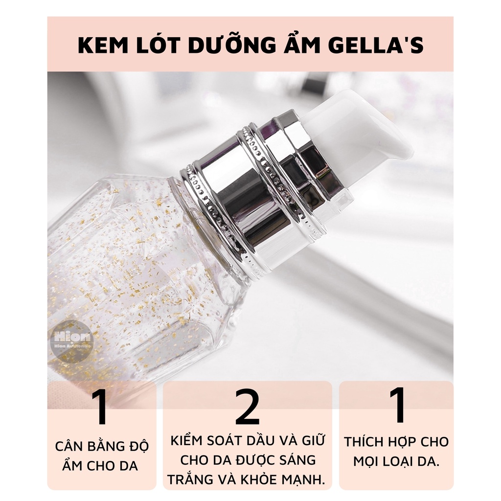 [FREESHIP] Kem Lót Dưỡng Ẩm Kiềm Dầu Gella's Hạt Vàng Moisten Gold Foil Make Up Base