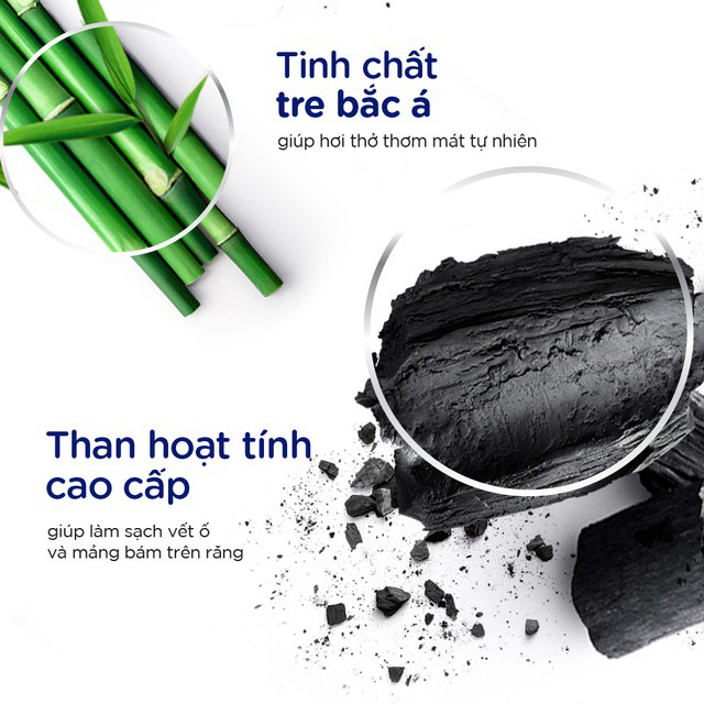 Combo bàn chải đánh răng P/S Detox Trắng răng & Kem đánh răng P/S Than hoạt tính & tre 180g