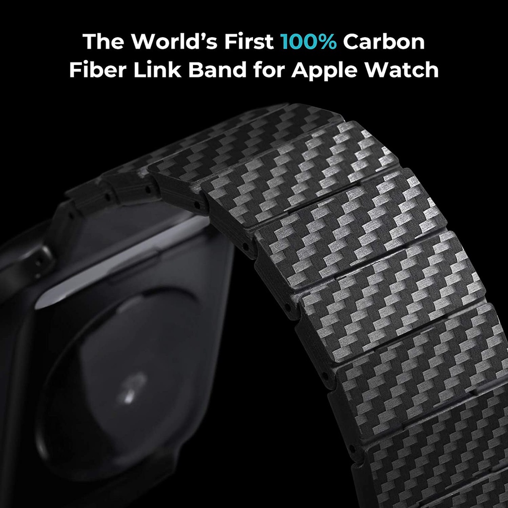 Dây Đeo Bằng Sợi Carbon Siêu Nhẹ Chống Thấm Nước Cho Đồng Hồ Apple Watch Series 7 45mm 44mm 41mm 38mm Series 7 6 SE 5 43