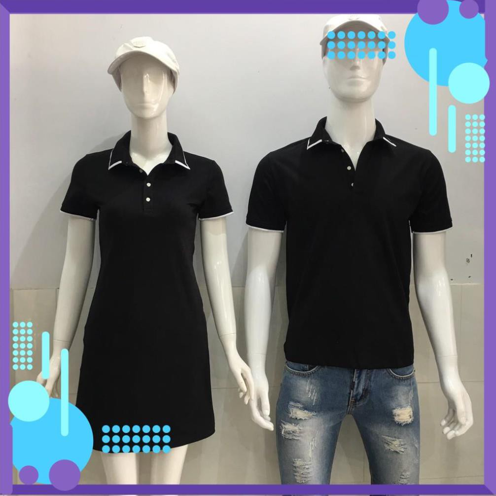 [Xưởng Thiết Kế] Đầm nữ cổ bẻ Váy polo dáng suông chất thun cotton 100% hàng cao cấp