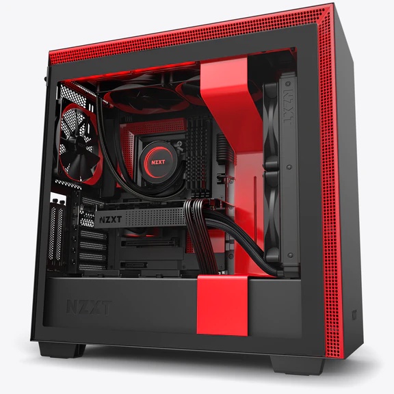 Vỏ Case Máy Tính NZXT H710i Màu Đen Đỏ