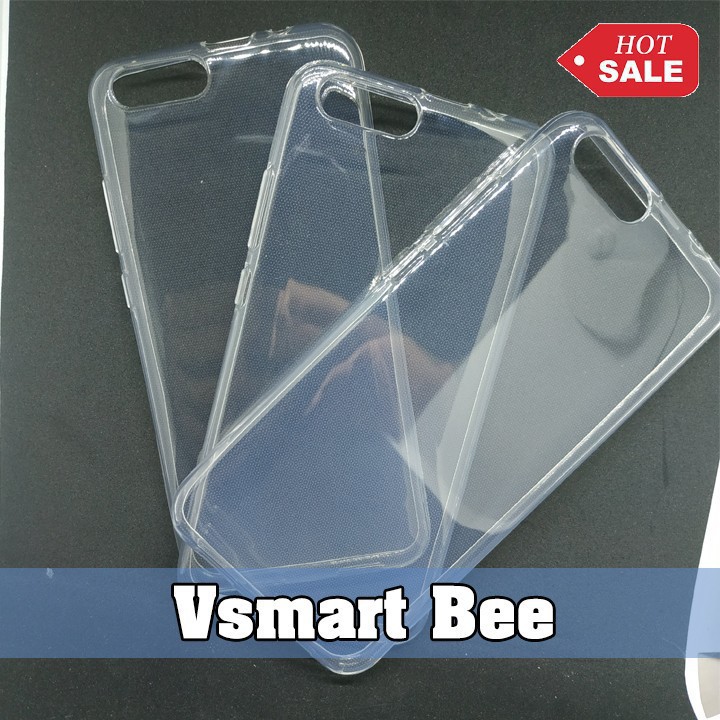 [Thanh lý giá sốc] Ốp lưng silicon dẻo trong suốt Vsmart Bee siêu mỏng 0.6mm