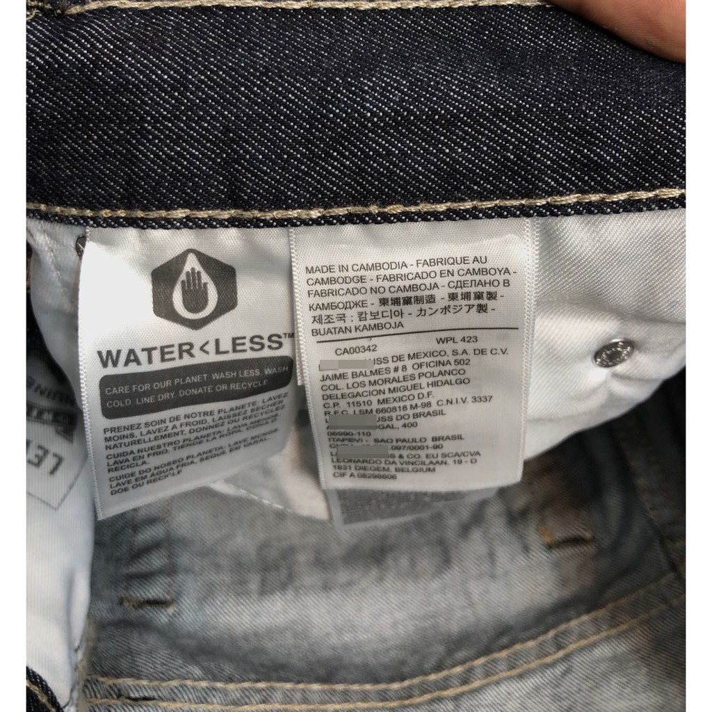 Quần Jean nam LV 501 ống suông S13 (Chất vải không co dãn,ống quần 20cm,made in cambodia) | BigBuy360 - bigbuy360.vn