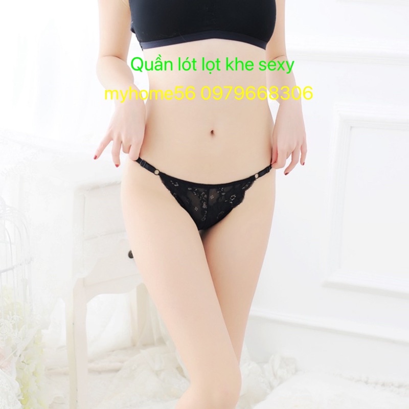 5 Quần lót lọt khe sexy phối ren có điều chỉnh dây 8831