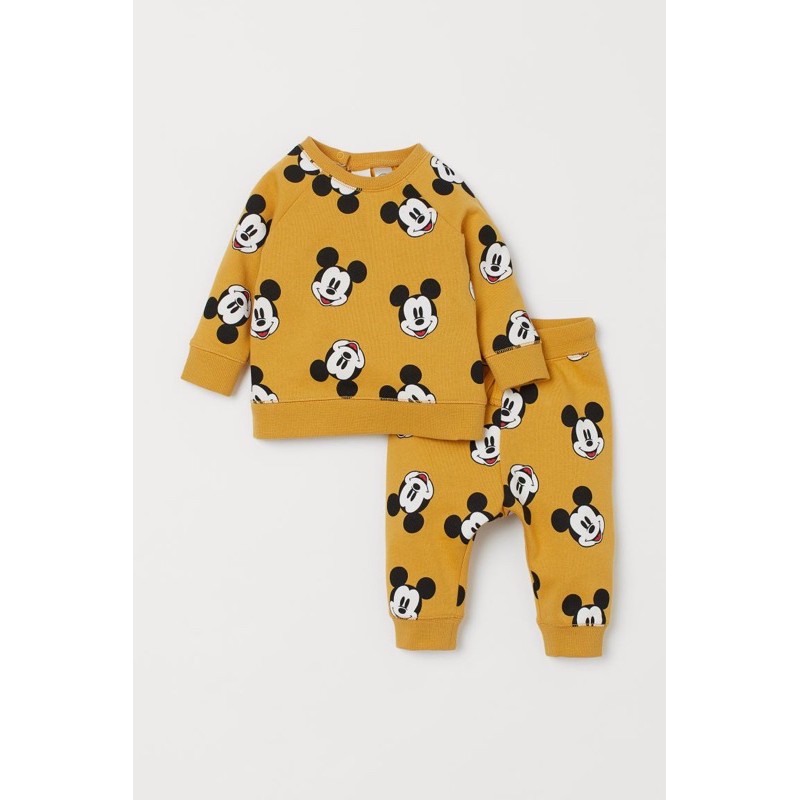 Set nỉ mickey vàng Hm săn sale