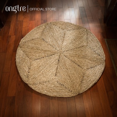 Thảm Cói Hình Sao ONGTRE 100/120/150/180cm - Thảm Trải Sàn Decor, Trang Trí Phòng Khách, Chụp Ảnh, Handmade