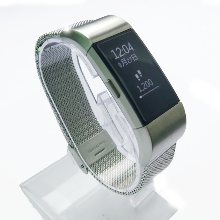 Dây đeo inox 18mm cho đồng hồ thông minh Fitbit charge 2
