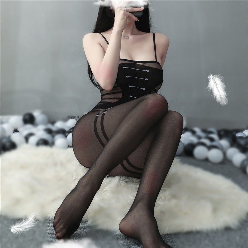 No. 33 65 💕CHE TÊN💕 Đồ Ngủ Phòng The Liền Thân Vải Mịn , Cosplay Xuyên Thấu Gợi Cảm Hở Đáy Quyến Rũ Bodystocking BCS21 | BigBuy360 - bigbuy360.vn