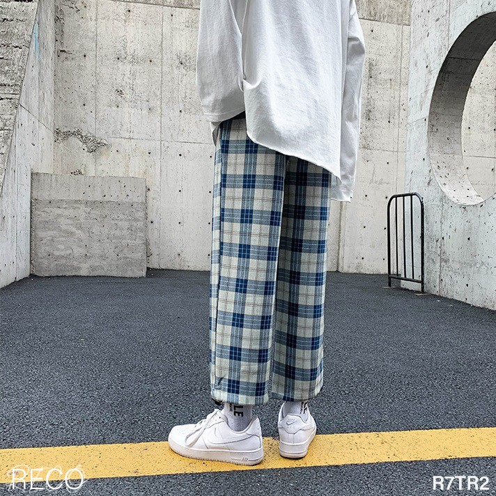 Quần vải nam nữ Hàn Quốc dáng rộng Trousers Loose R7TR2