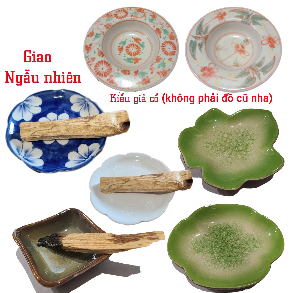 Đĩa vỏ ốc xà cừ - Đĩa đốt xô thơm các loại - palo santo - Nhựa cây