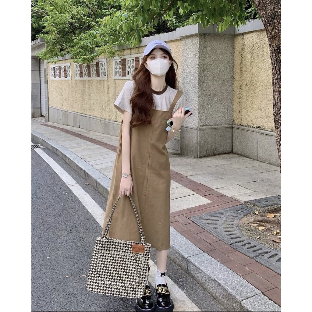 Set Yếm Kaki - Tone màu basic không kén da