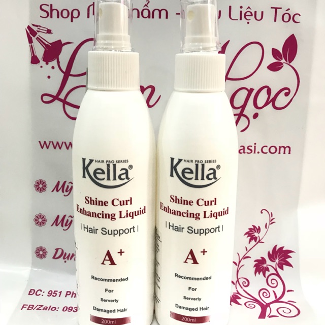 Sữa dưỡng tóc kella A+ trắng dành cho tóc xoăn 200ml và sữa dưỡng trắng suôn mềm 250ml  FREESHIP  nuôi dưỡng tóc khỏe.